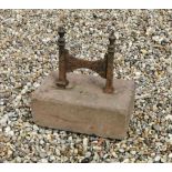 A vcitorain cast iron boot scraper,