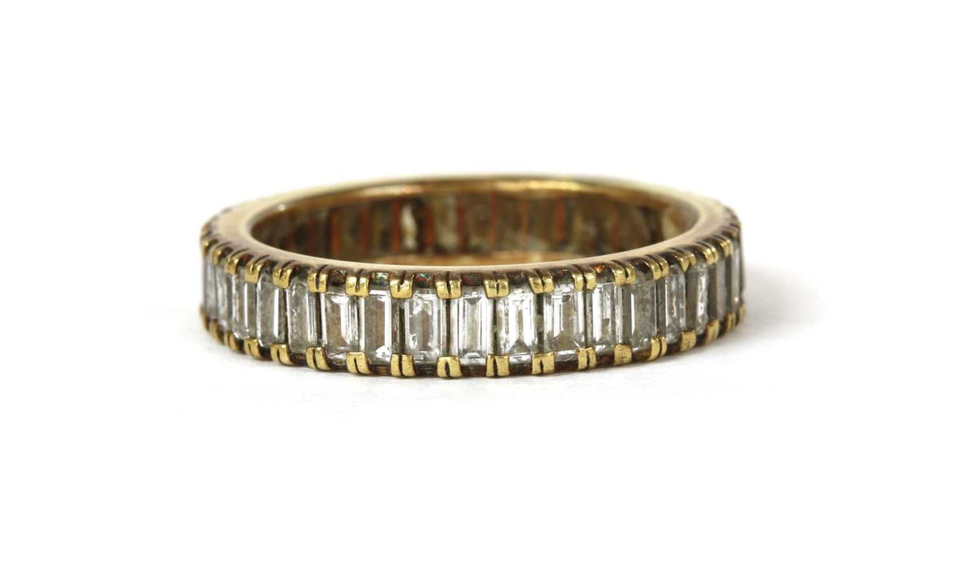 A gold diamond set full eternity ring, - Image 2 of 2