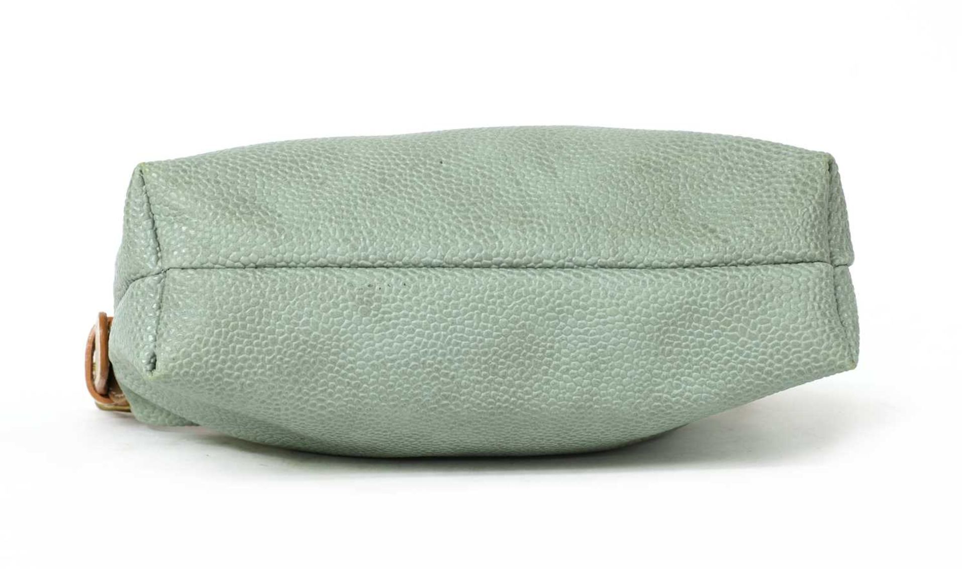 A Mulberry green scotch grain clutch bag - Bild 4 aus 4