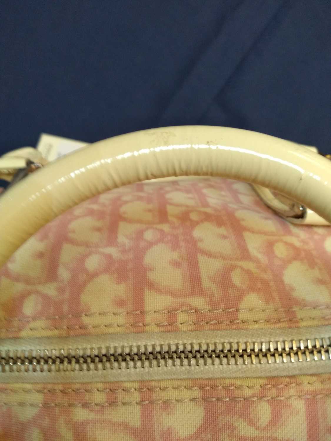 A Christian Dior pink canvas Boston Bag, - Image 4 of 12