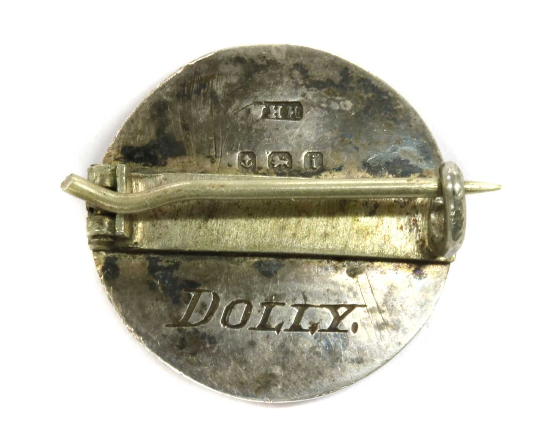A silver enamel brooch, by William Hair Haseler, - Bild 2 aus 2