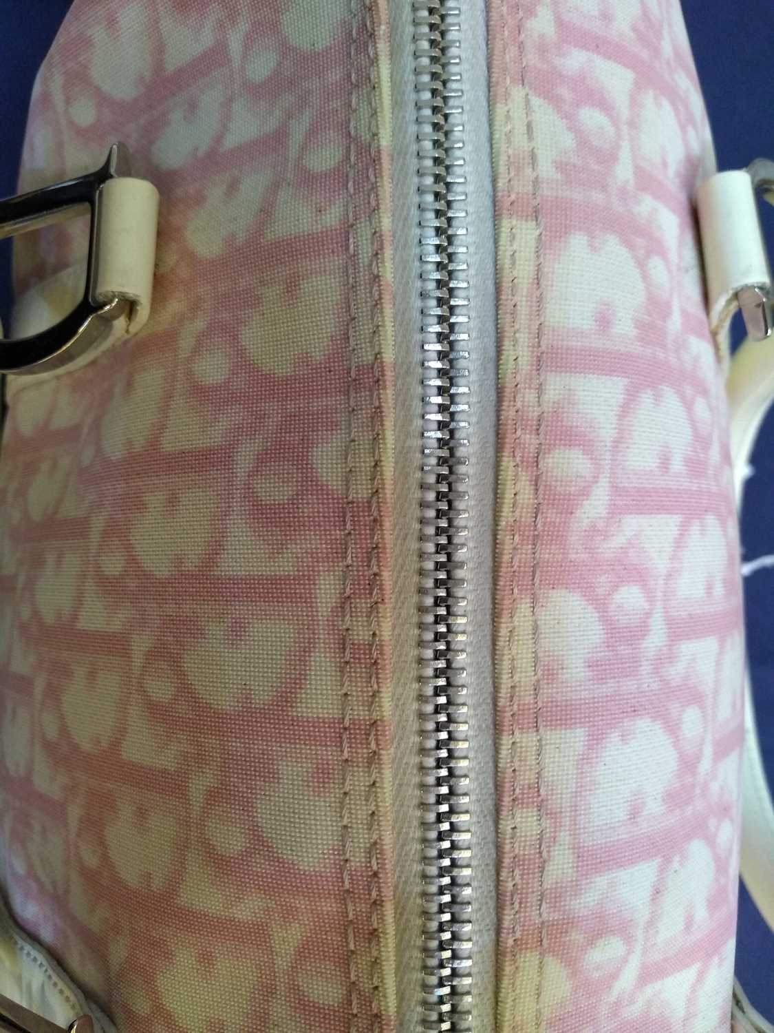 A Christian Dior pink canvas Boston Bag, - Image 2 of 12