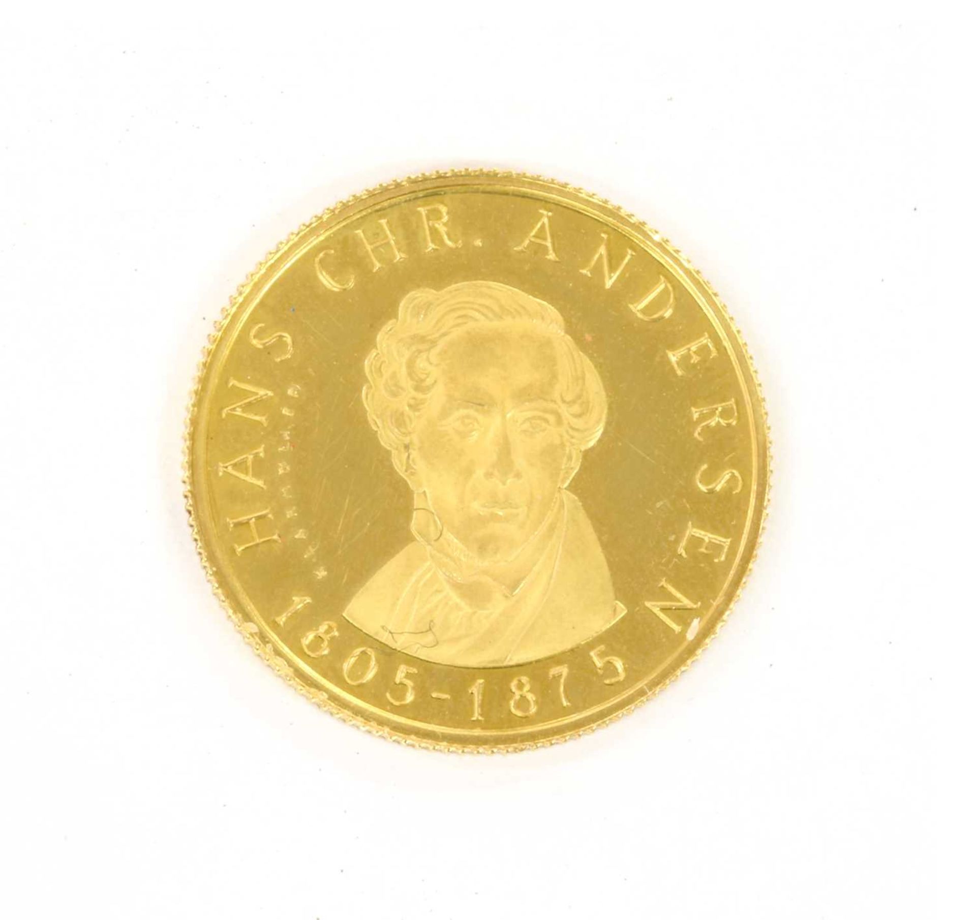 A Danish gold commemorative medal,