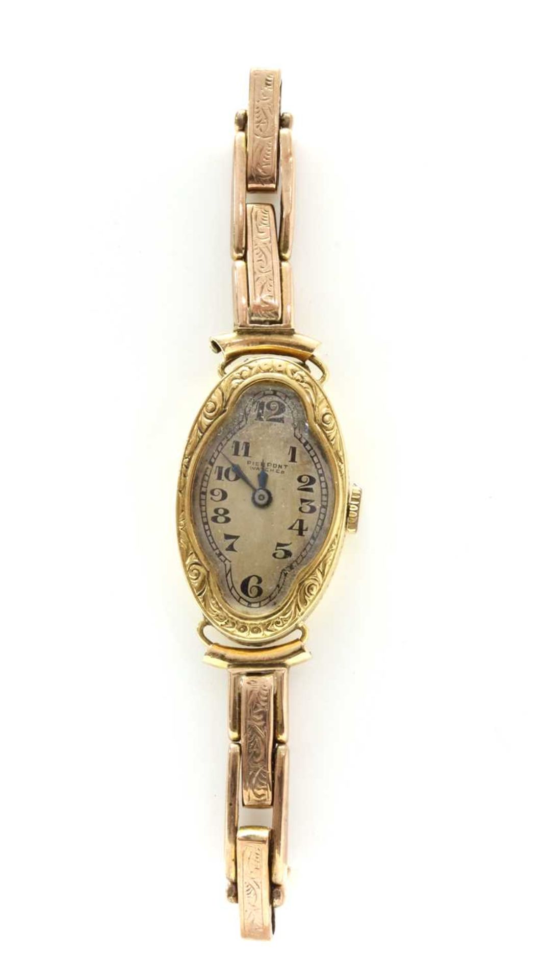 A ladies' gold Pierpont Watch Co mechanical bracelet watch,