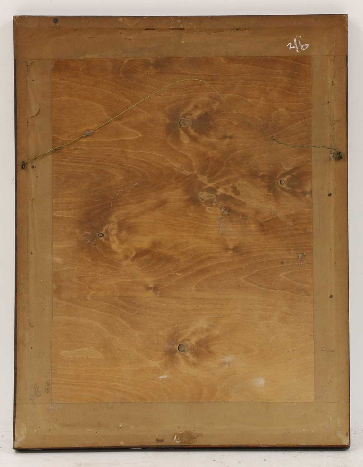 A mahogany-framed wall mirror, - Image 2 of 2