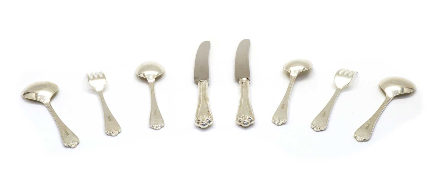 A modern canteen of Jesmond pattern silver flatware for eight place settings, - Image 2 of 3