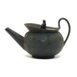 A Wedgwood black basalt teapot and cover,