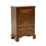 A small George III-style mahogany bachelor's chest,