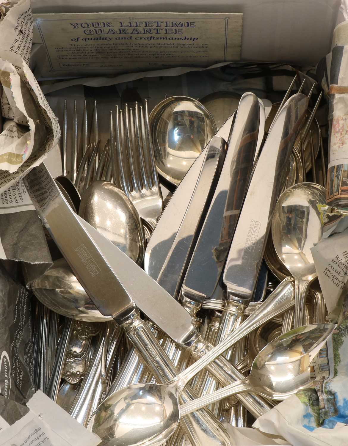 A modern canteen of Jesmond pattern silver flatware for eight place settings, - Image 3 of 3