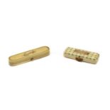 An ivory toothpick case,