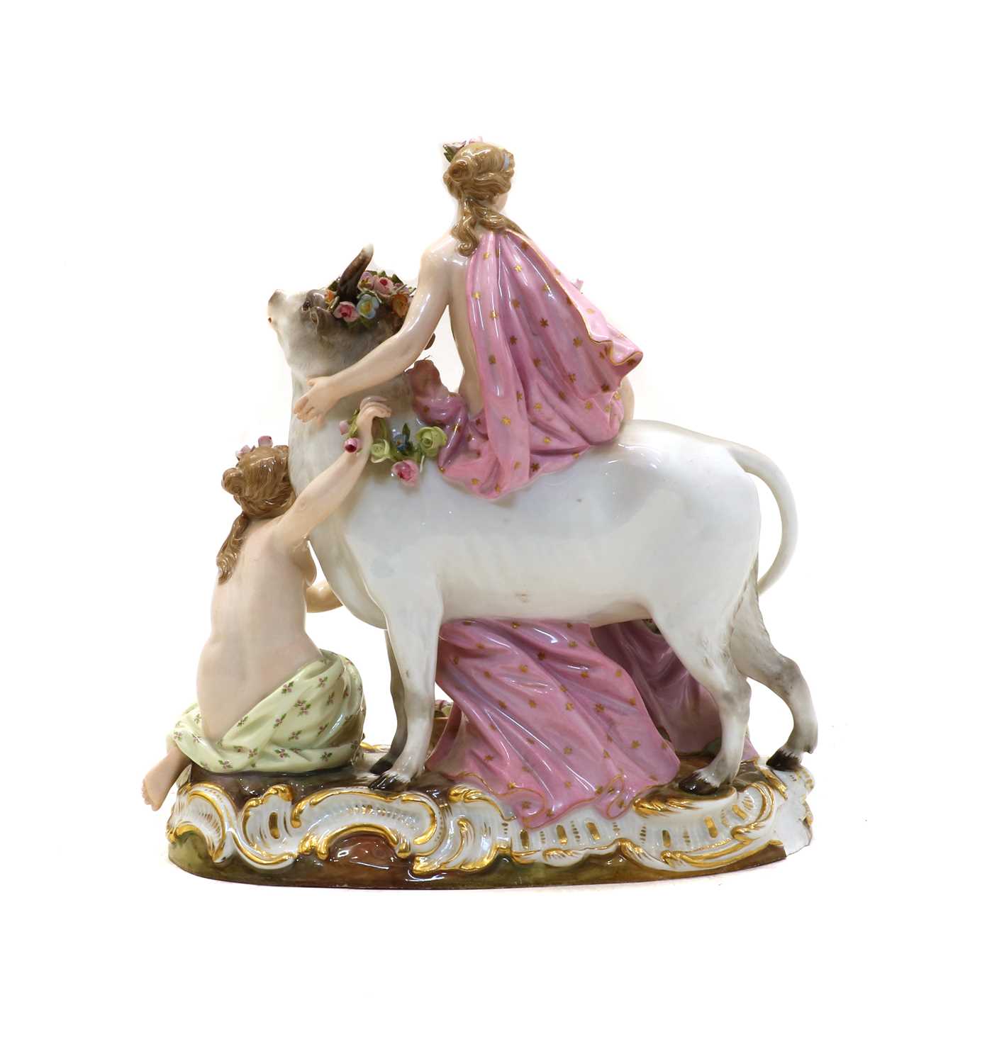 A Meissen porcelain figural group depicting Europa and the Bull, - Image 2 of 3