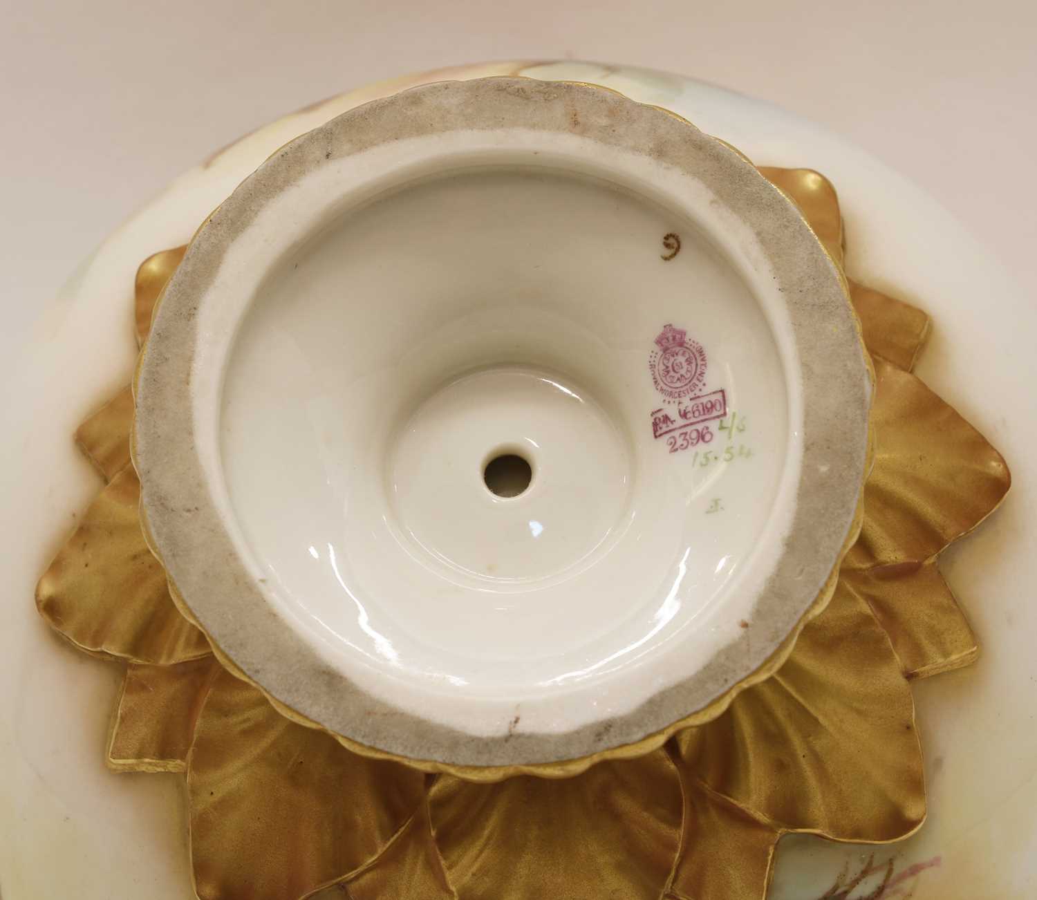 A Royal Worcester two handled bowl, - Image 3 of 4