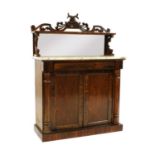 A Victorian rosewood chiffonier