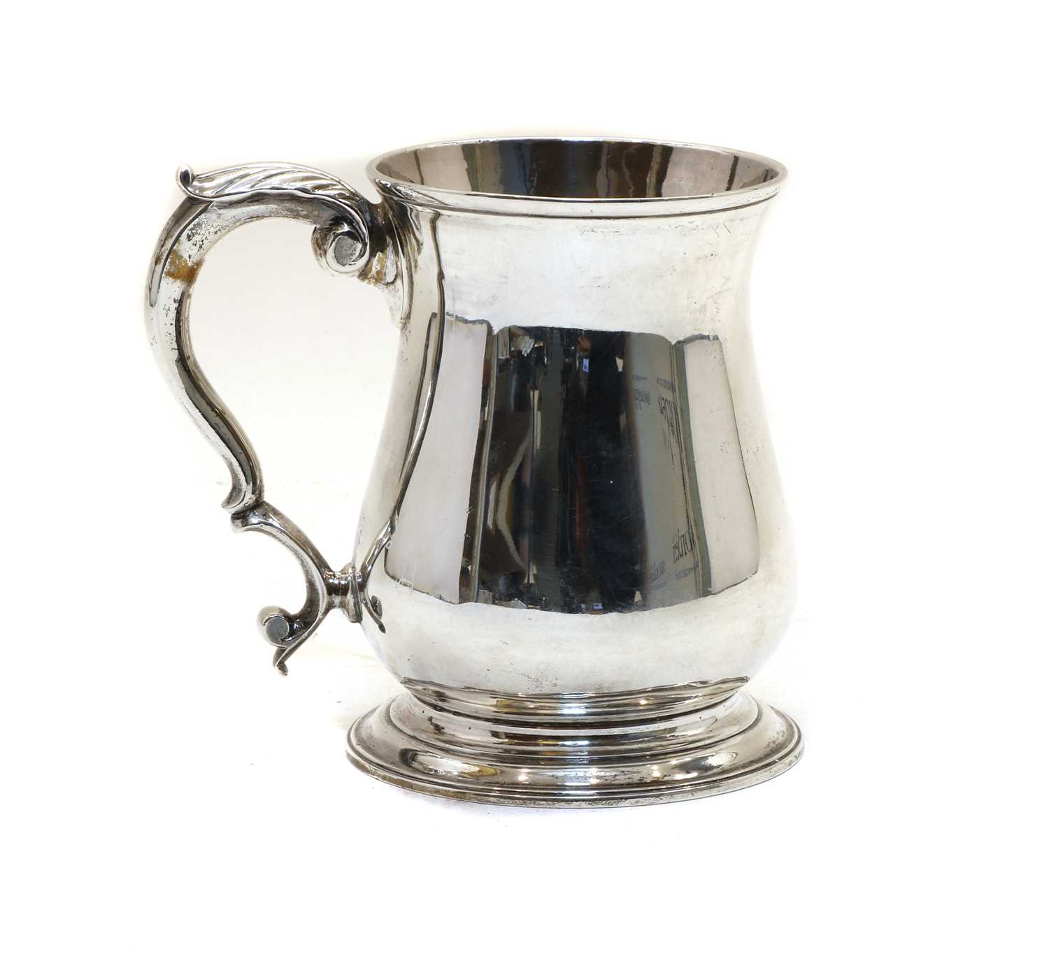 A George ll silver baluster tankard