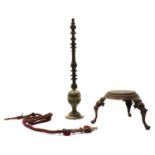 A fine 19th century Indian hookah pipe,