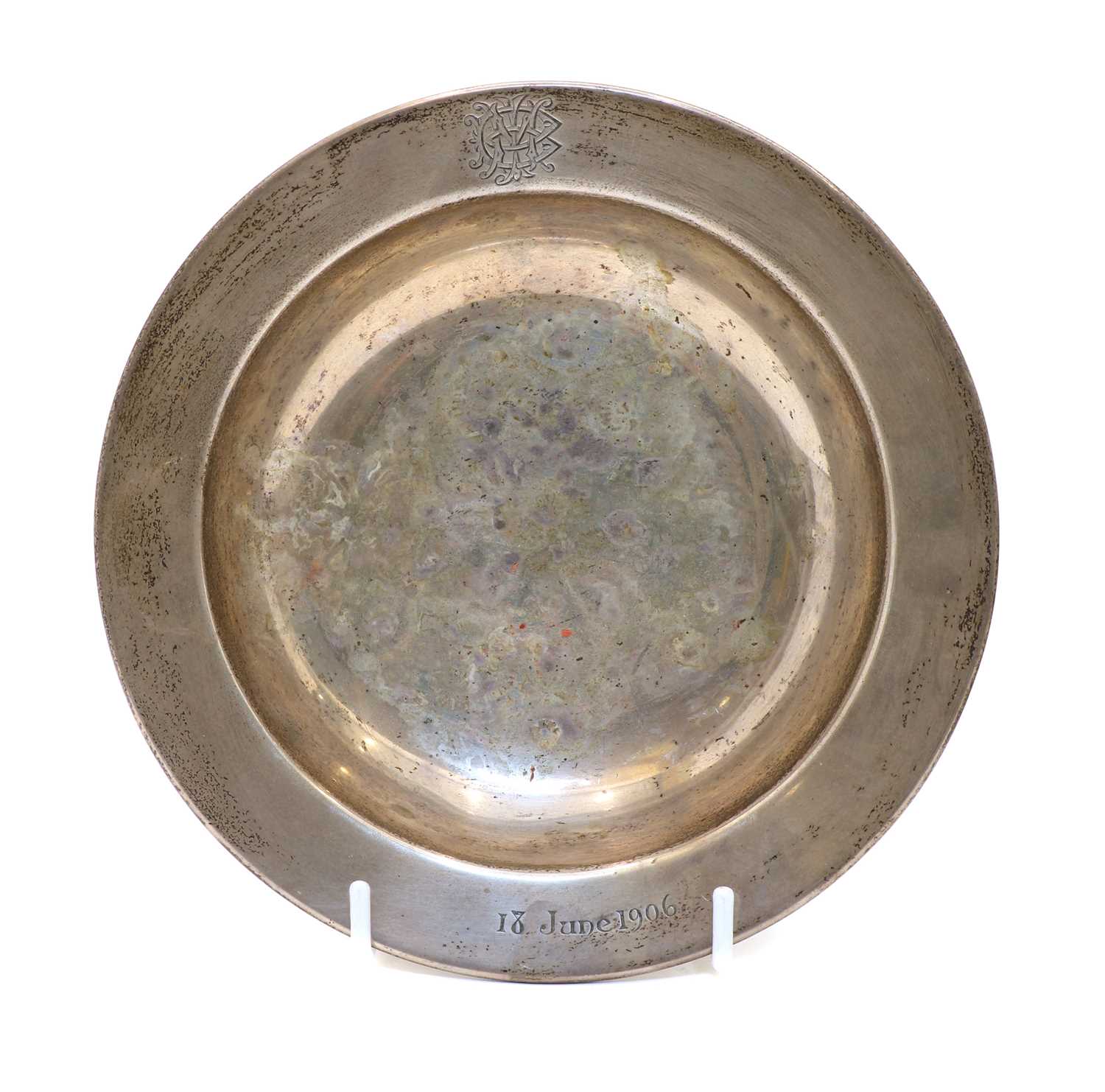 A footed silver bowl, - Image 4 of 4