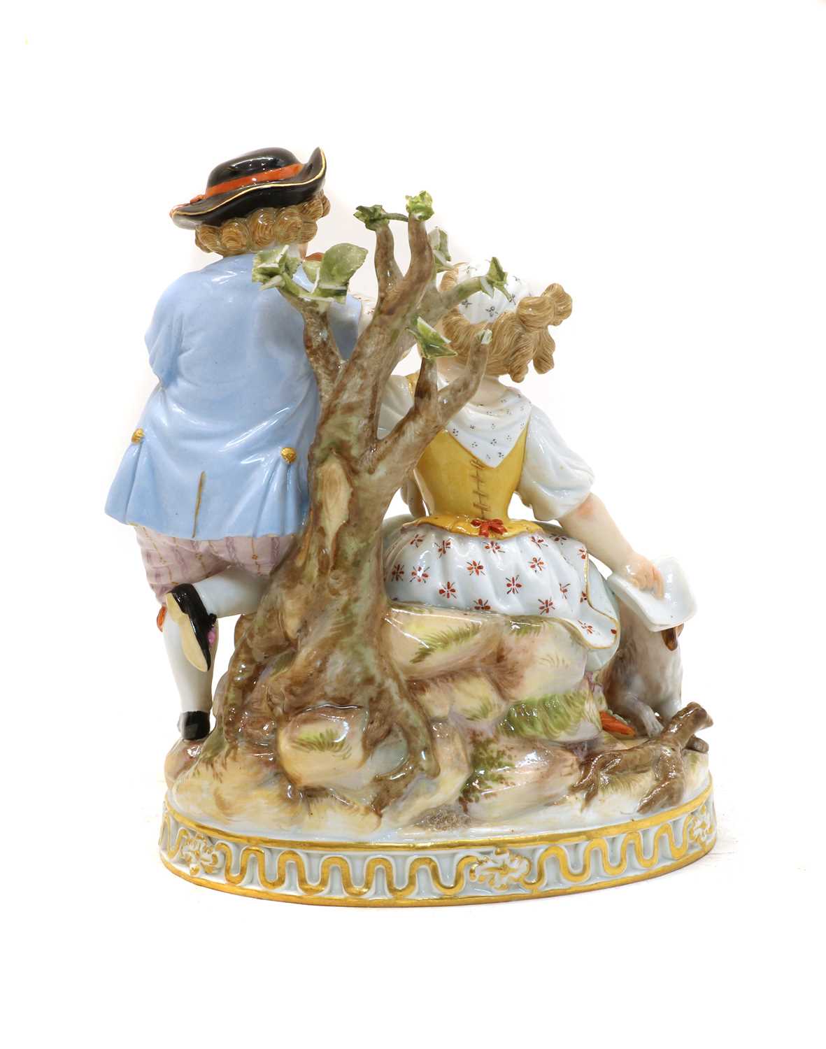 A Meissen porcelain figural group, - Image 2 of 3