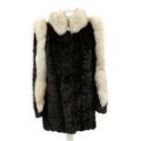 A sheared mink short coat