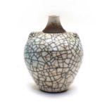 Tim Andrews (b.1960), a crackle glazed vase,