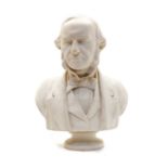 A Victorian Adams & Co Parian ware bust,