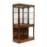 A French mahogany and gilt mounted vitrine,