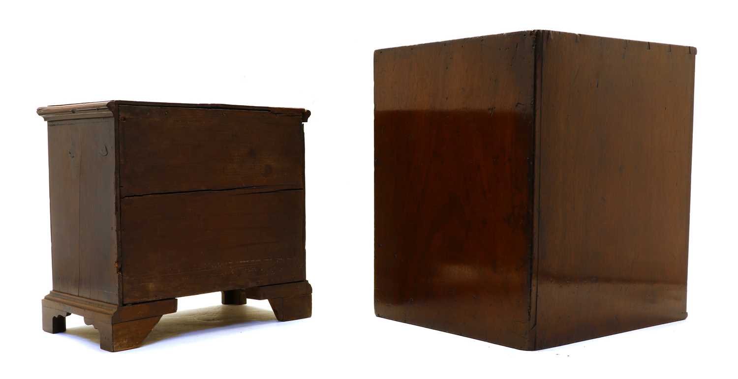 A mahogany table top collector's cabinet of 10 drawers, - Image 3 of 3