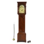 A mahogany long case clock