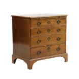 A 19th century mahogany bachelor's chest,