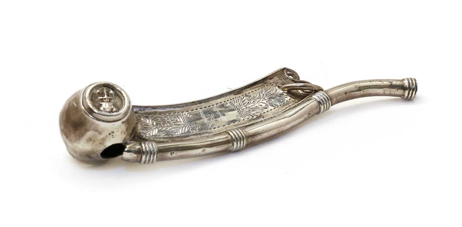A Bosun's silver whistle, - Image 2 of 2
