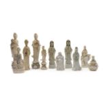 A collection of Chinese blanc de Chine figures,