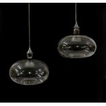 A pair of Italian ceiling lights,