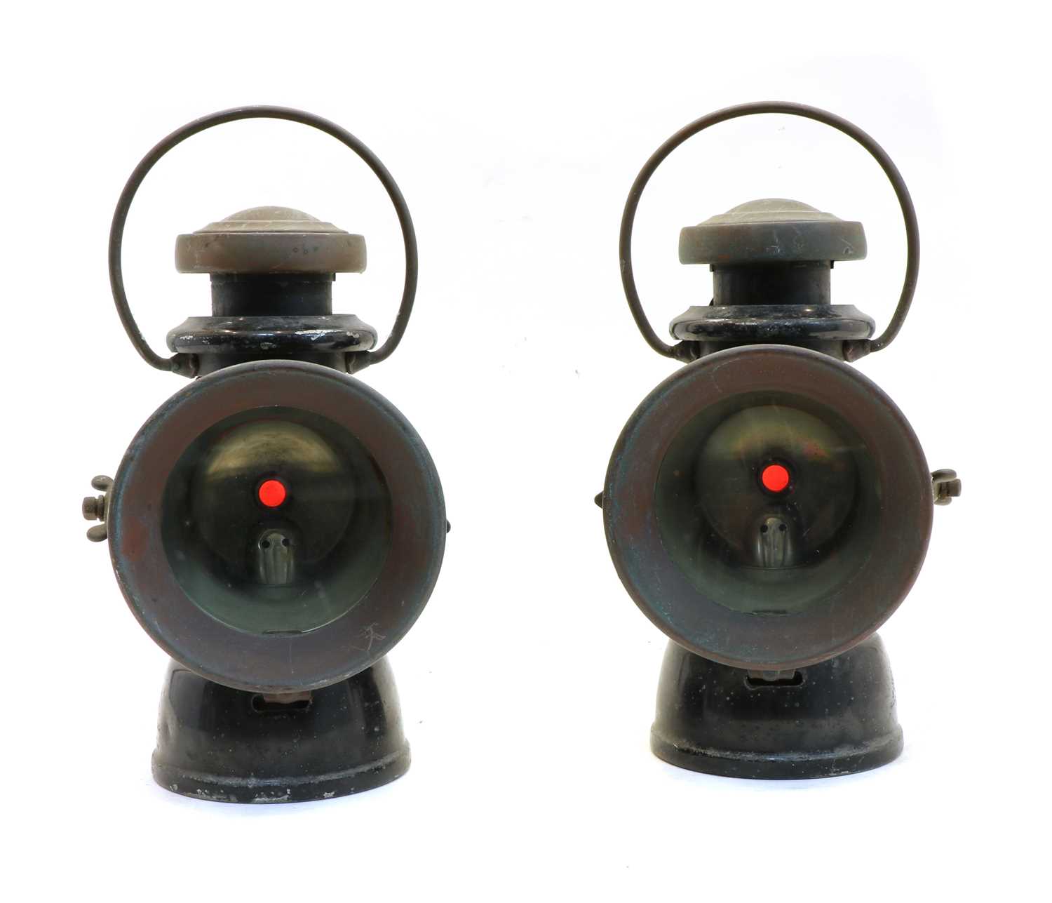 A pair of Lucas no. 723 'King of the Road' car lamps