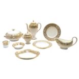 A comprehensive Wedgwood 'Gold Florentine' dinner, tea and coffee service,