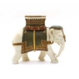 A Hadley's Worcester porcelain Elephant,