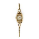 A ladies' Rotary 9ct gold mechanical bracelet watch,