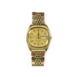 A gentlemen's gold plated Omega Seamaster automatic bracelet watch, c.1980,
