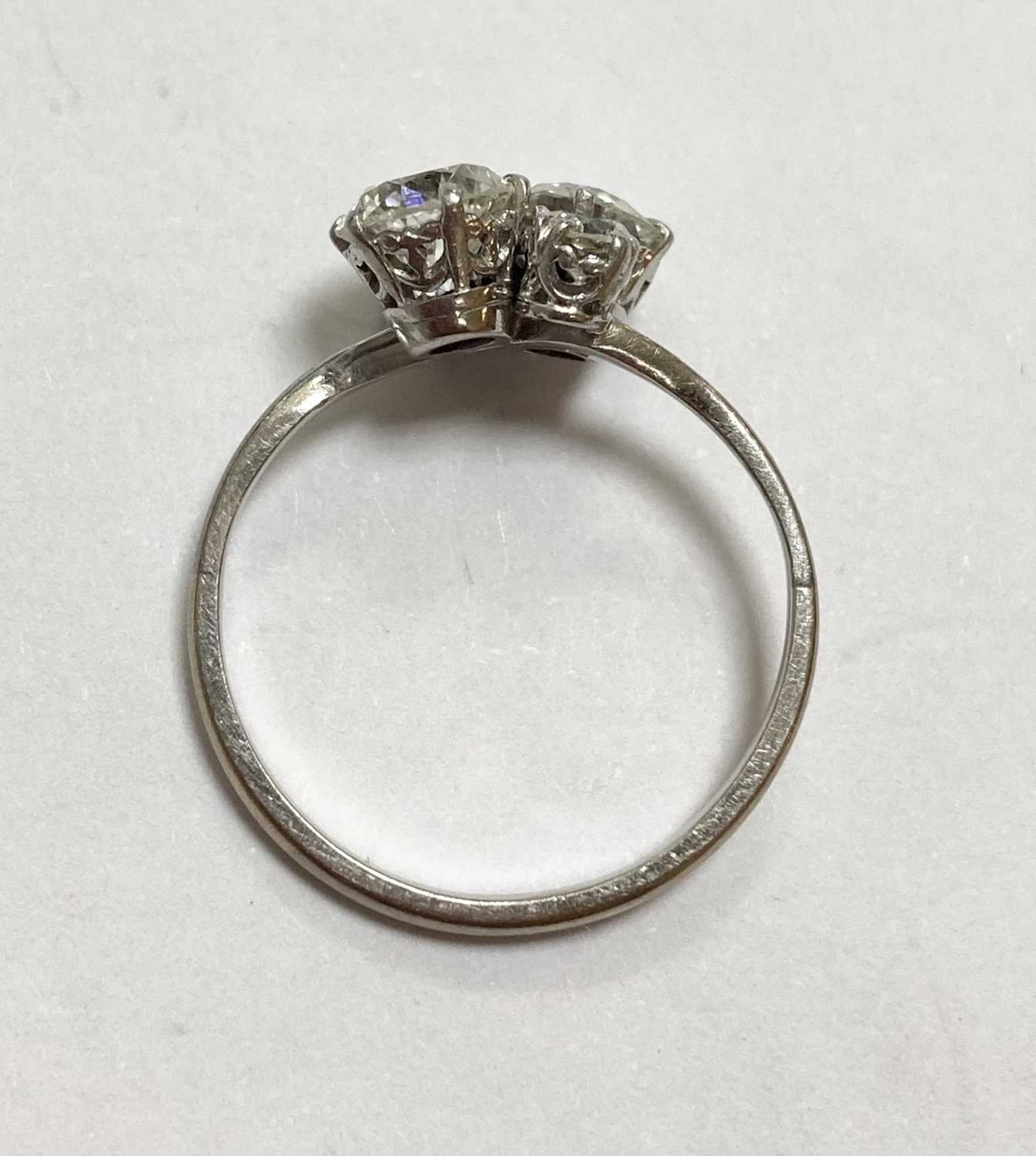 A white gold four stone diamond cluster ring, - Image 5 of 6