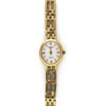 A ladies' gold Rotary 'Elite' quartz bracelet watch,