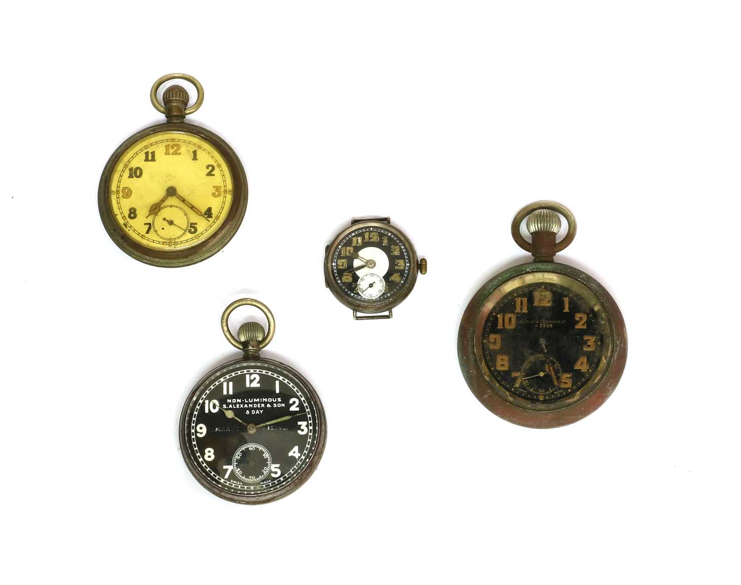 Four military watches,