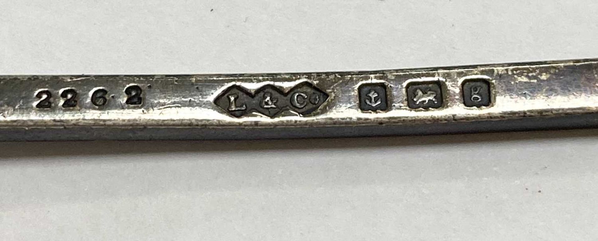 A Liberty & Co. Cymric silver jam spoon, designed by Archibald Knox, - Image 2 of 3