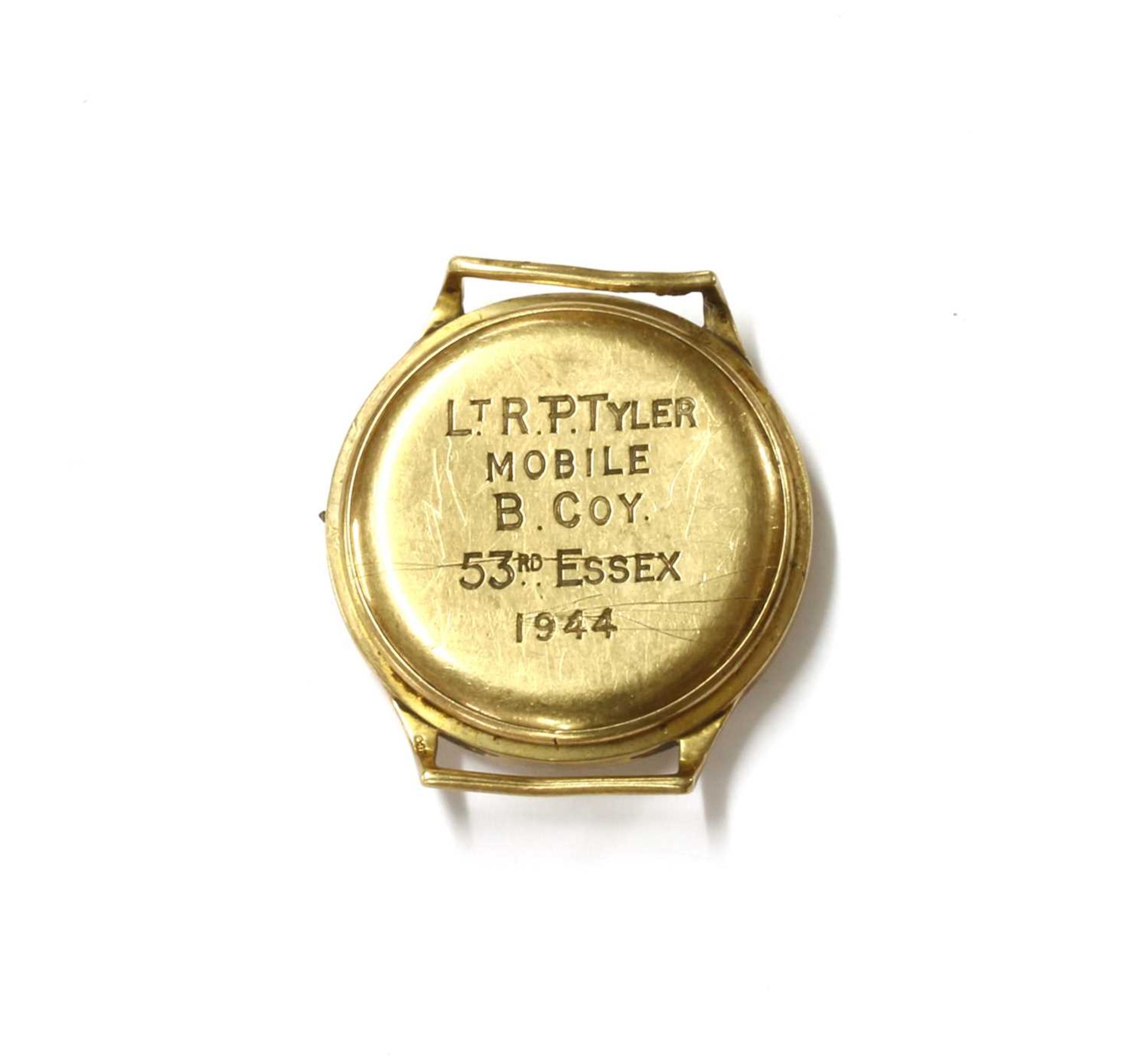 A 9ct gold mechanical watch head, - Image 2 of 2