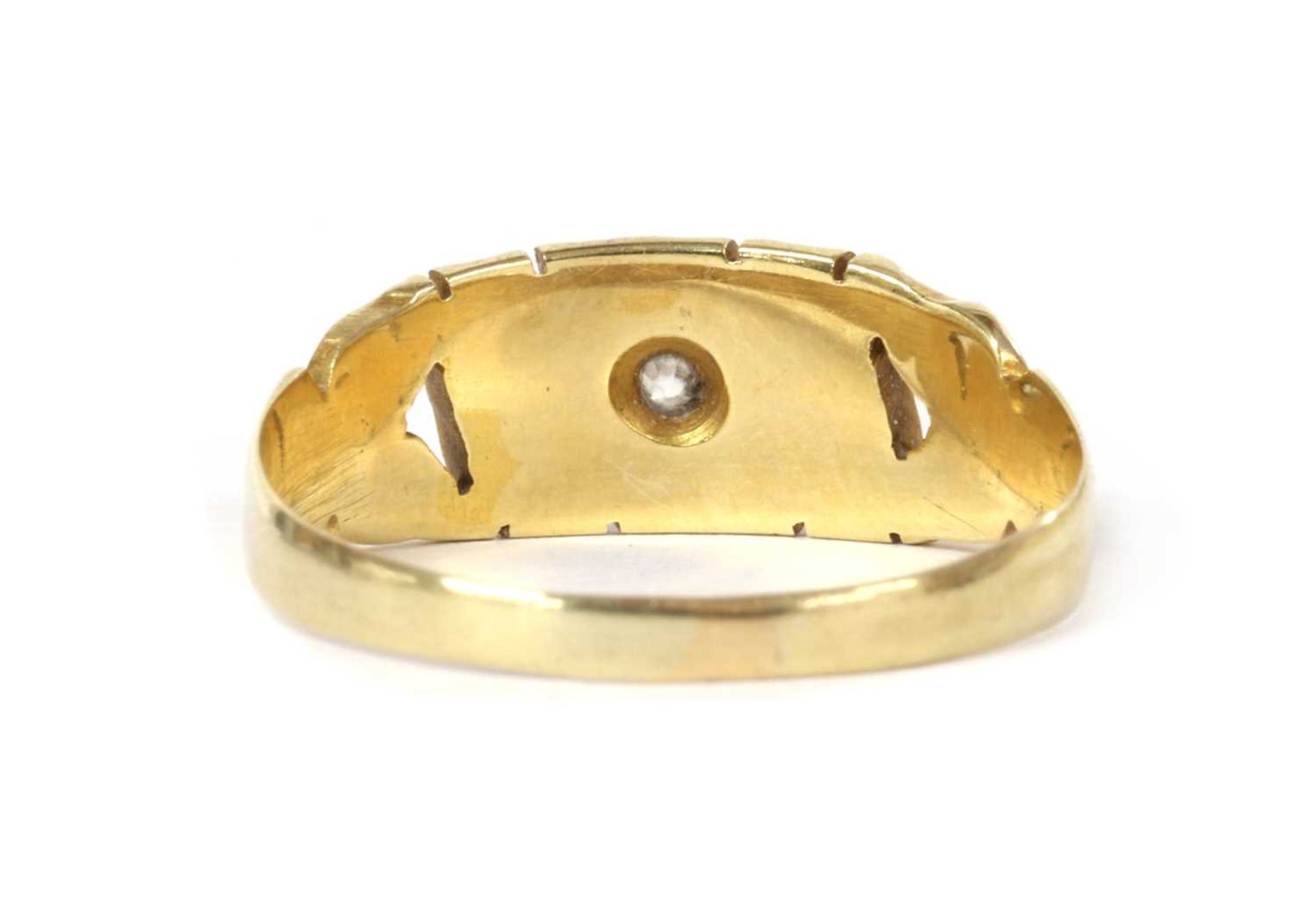 A Victorian gold diamond and split pearl ring, - Bild 3 aus 3