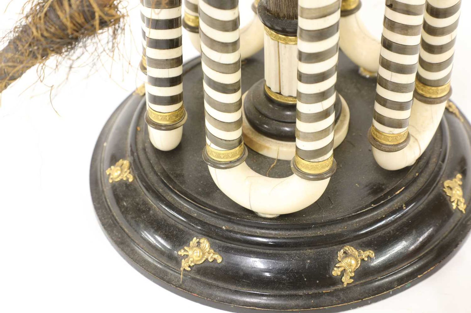 An ivory and horn table hookah pipe, - Image 11 of 22