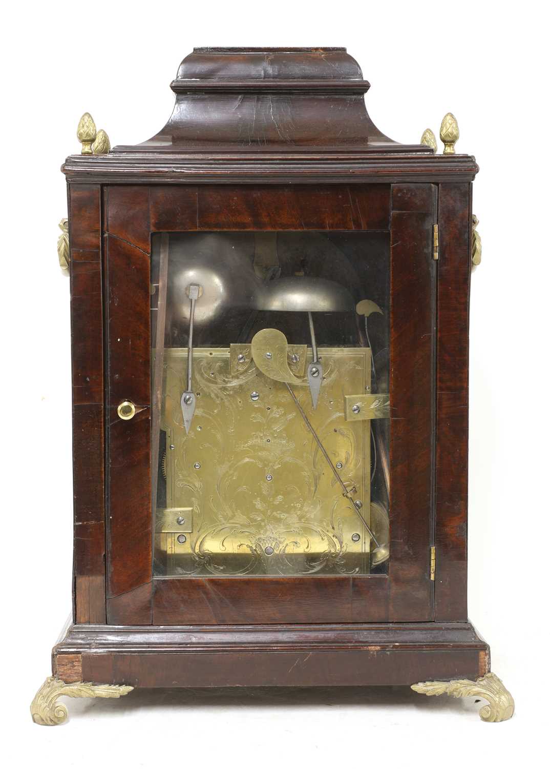 A George III mahogany musical bracket clock, - Image 6 of 20