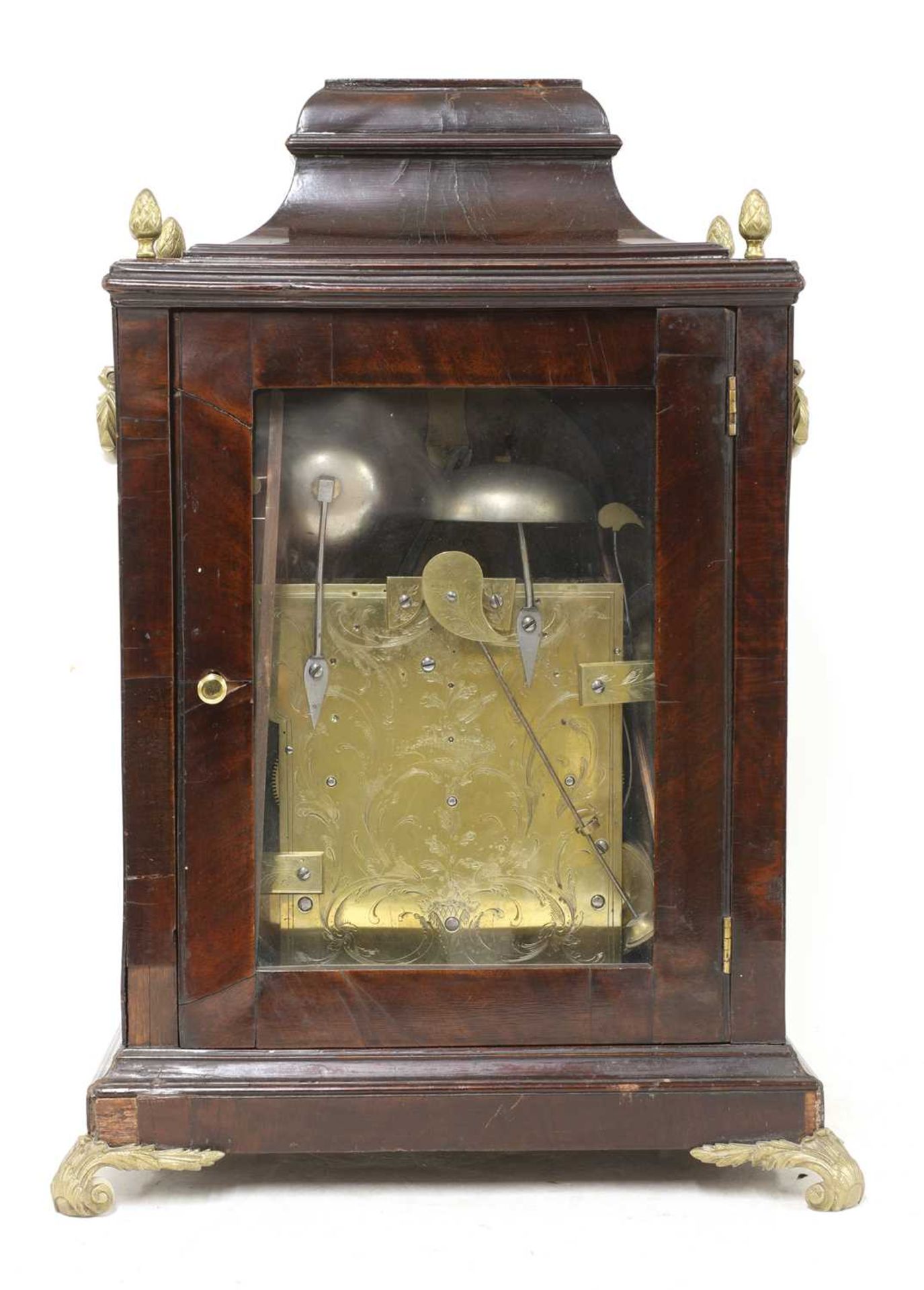 A George III mahogany musical bracket clock, - Bild 6 aus 20