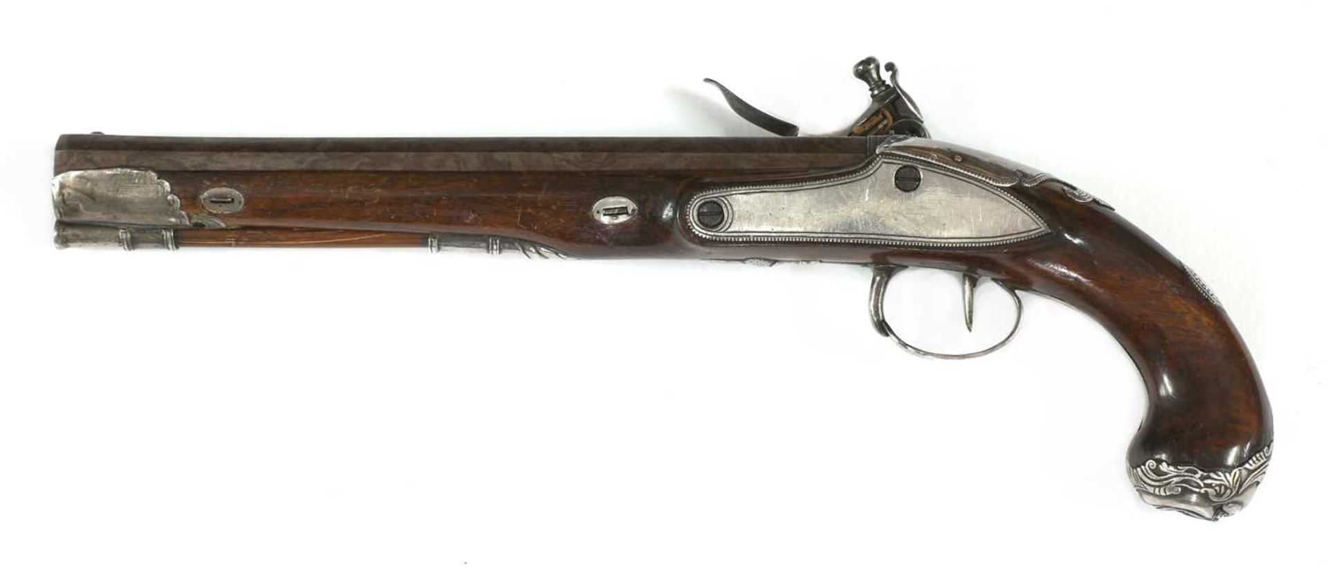 A flintlock holster pistol, - Bild 6 aus 6