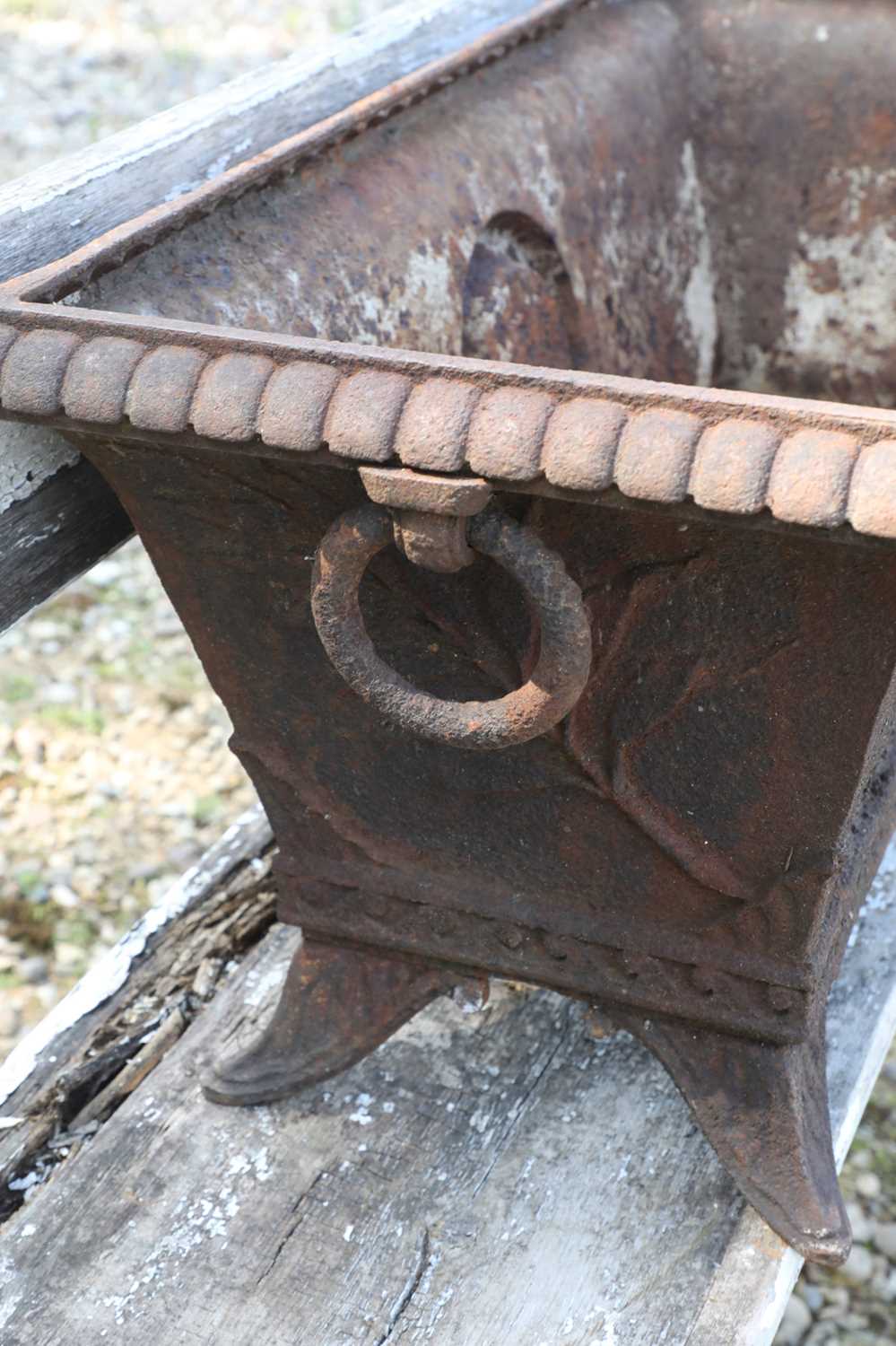 A cast iron planter, - Image 3 of 6