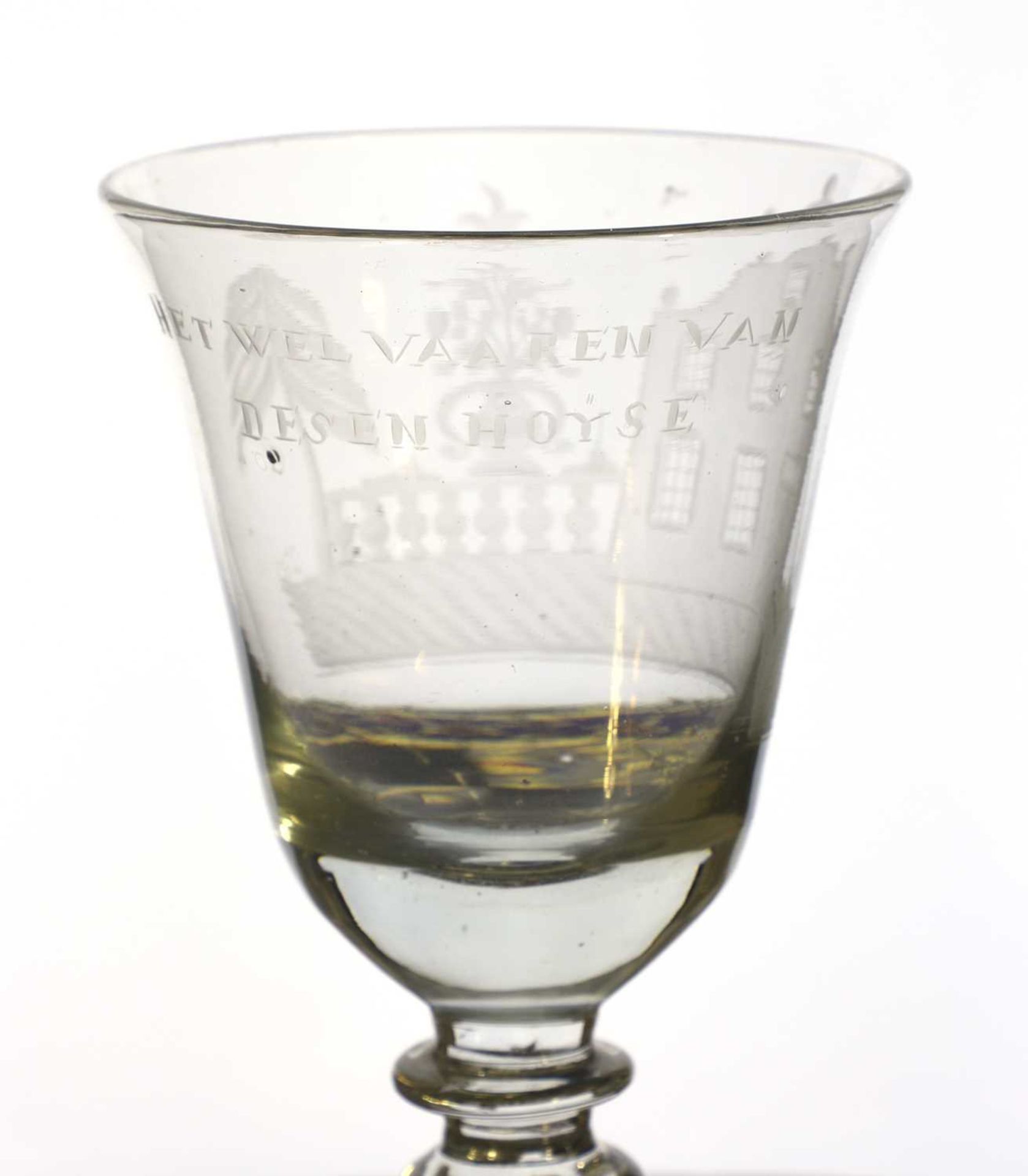 A Dutch engraved drinking glass, - Image 6 of 6