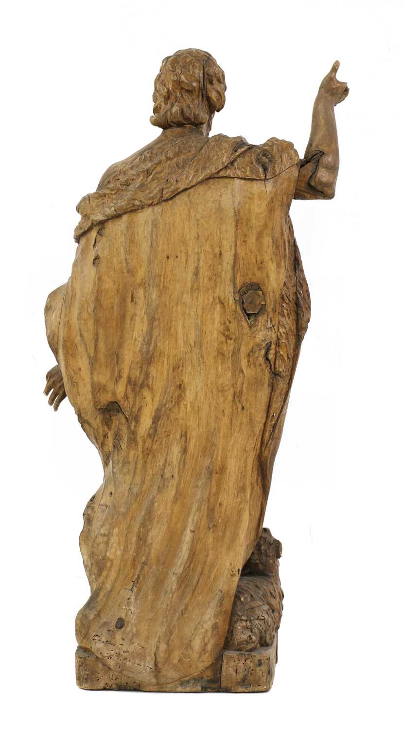 A carved limewood Old Testament figure, - Image 4 of 4