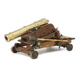 A model of a late 18th century 24lb Gibraltar cannon,